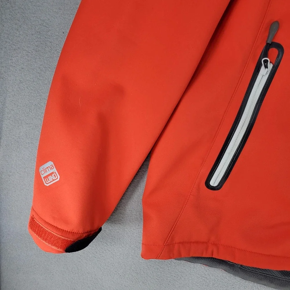 Salomon Jacket Mens XL Red Clima Wind‎ Full Zip Softshell Running Training